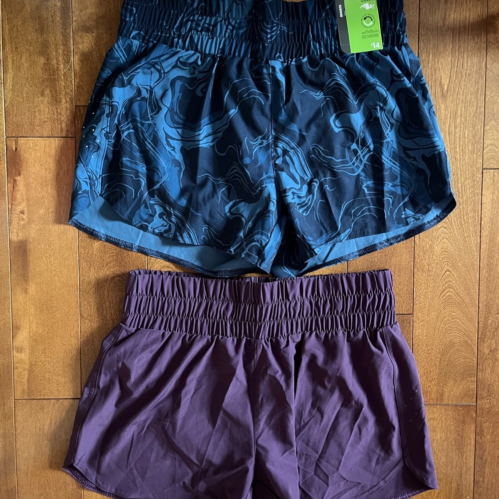 Athletic Works Women's Athletic Shorts - Navy and Plum